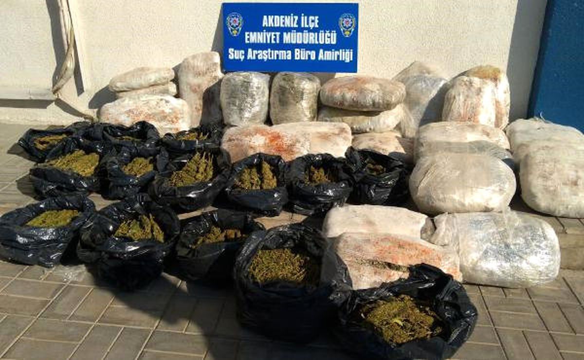 Mersin\'de 126 Kilo Esrar Ele Geçirildi