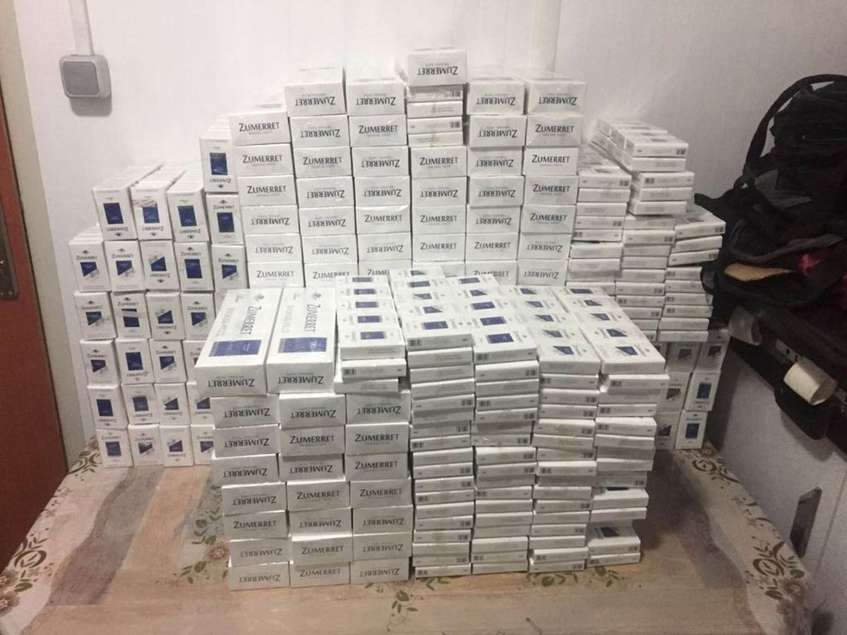 Samsun\'da Yolcu Otobüsünde 2 Bin 90 Paket Kaçak Sigara Ele Geçti