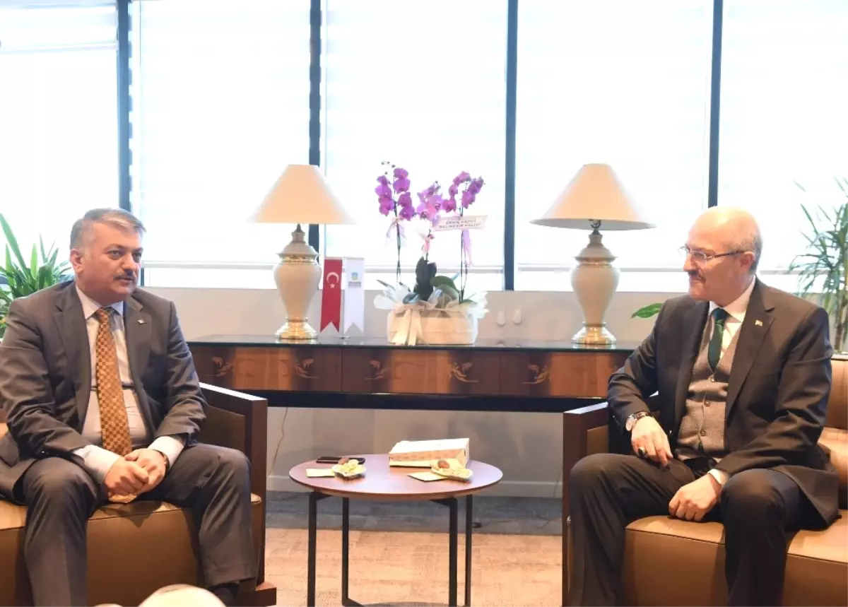 Vali Yazıcı\'dan Başkan Kafaoğlu\'na Hayırlı Olsun Ziyareti