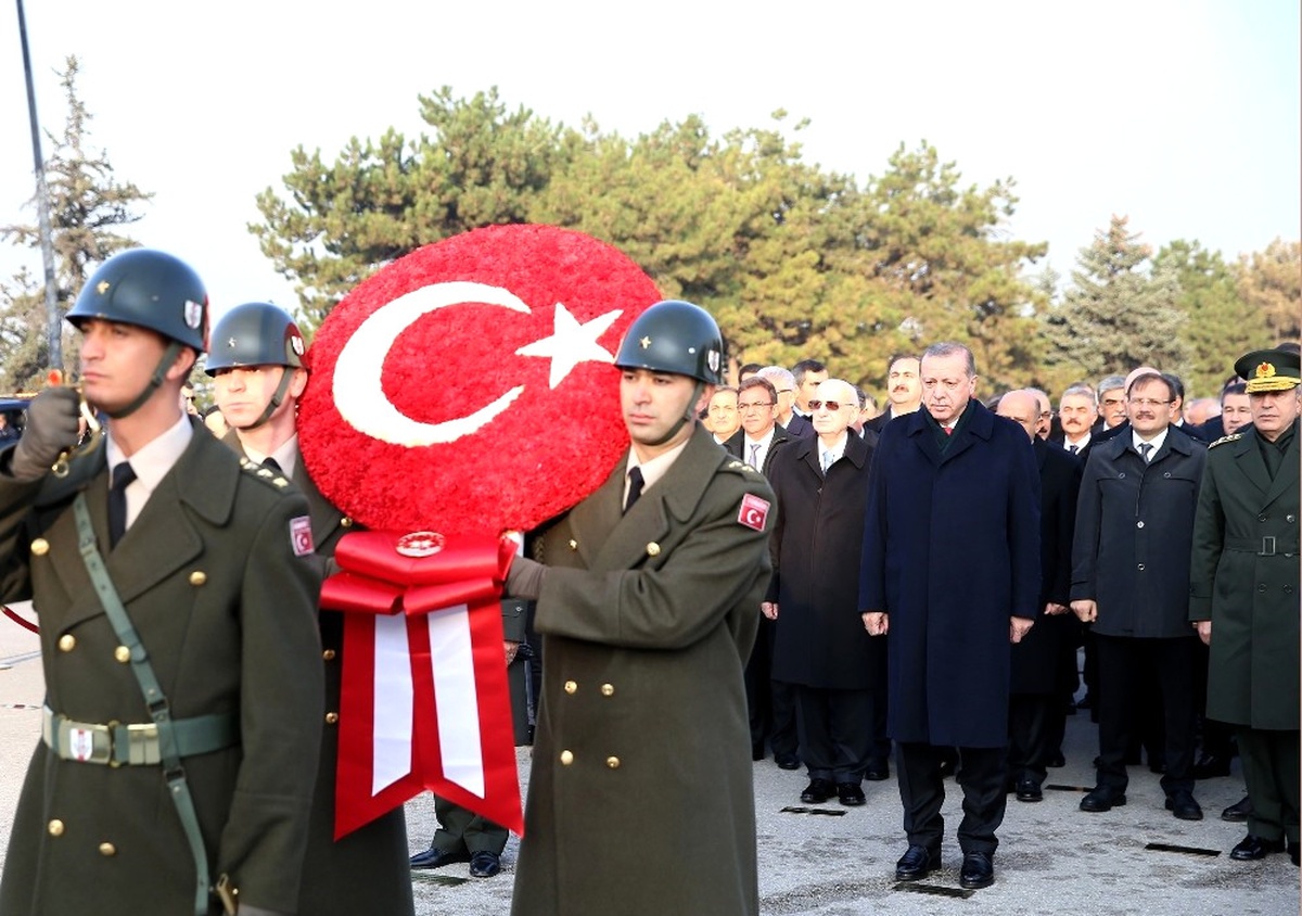 Atatürk\'ün Ebediyete İntikalinin 79. Yıl Dönümü Nedeniyle Anıtkabir\'de Tören