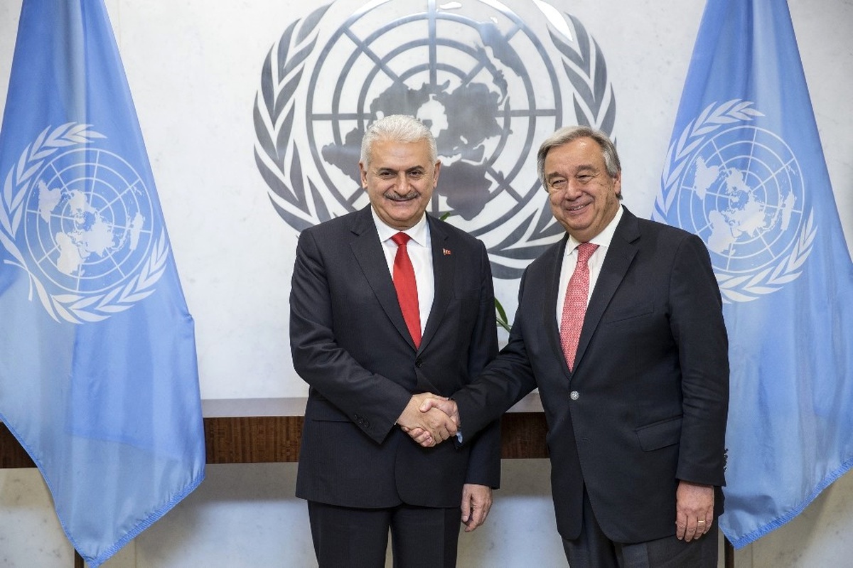 Başbakan Yıldırım BM Genel Sekreteri Guterres ile Görüştü
