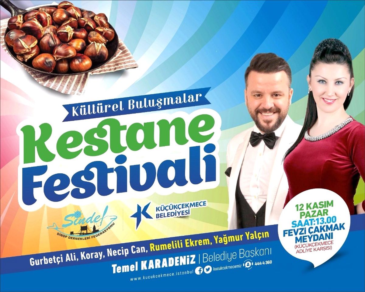 Küçükçekmece\'de Kestane Festivali