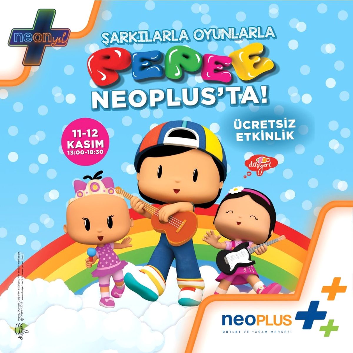 Şrkılarla Oyunlarla Pepee Neoplus\'ta