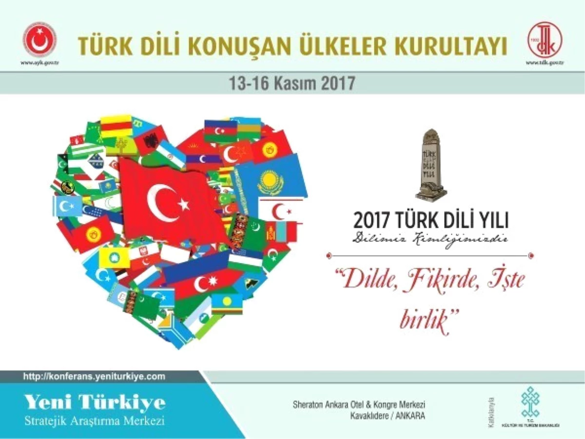 Türk Dili Konuşan Ülkeler Kurultayı Ankara\'da Düzenlenecek