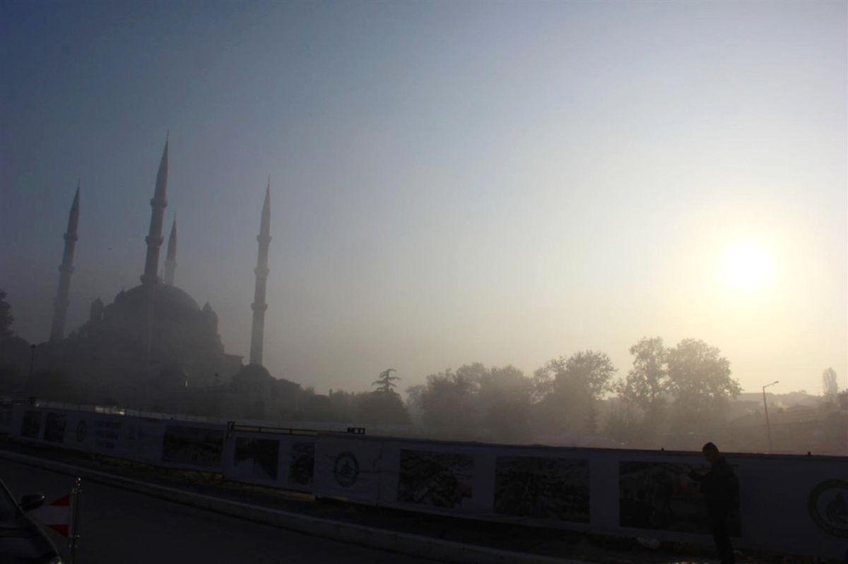 Edirne\'de Yoğun Sis