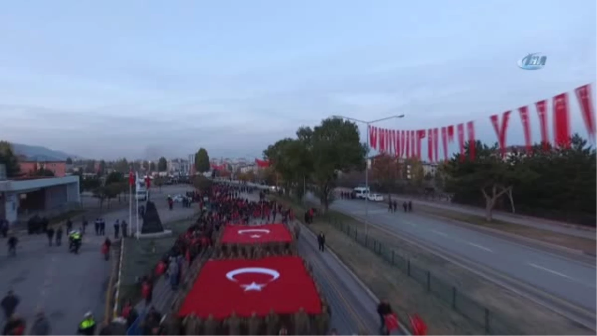 Erzurum\'da Ecdadın Anısına 10 Binler Tabyalara Yürüdü