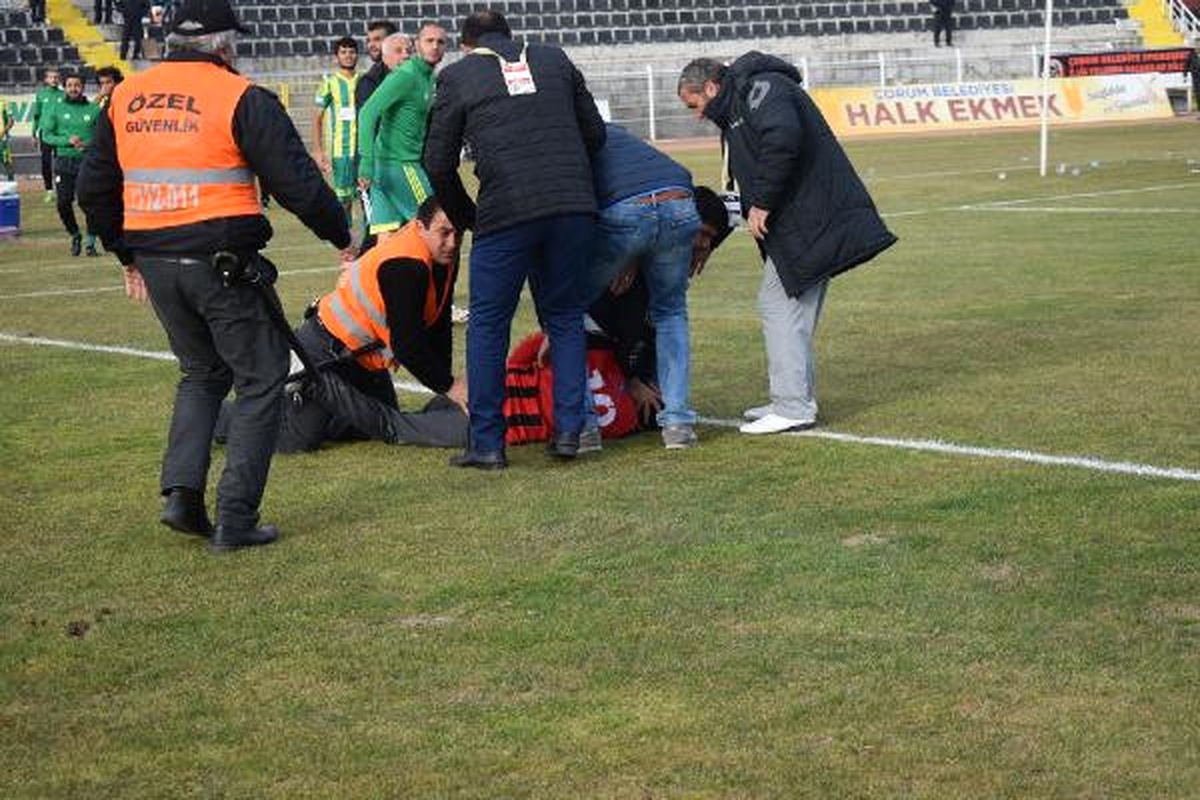 Çorum Belediyespor-Osmaniyespor Maçı Sonrası Arbede