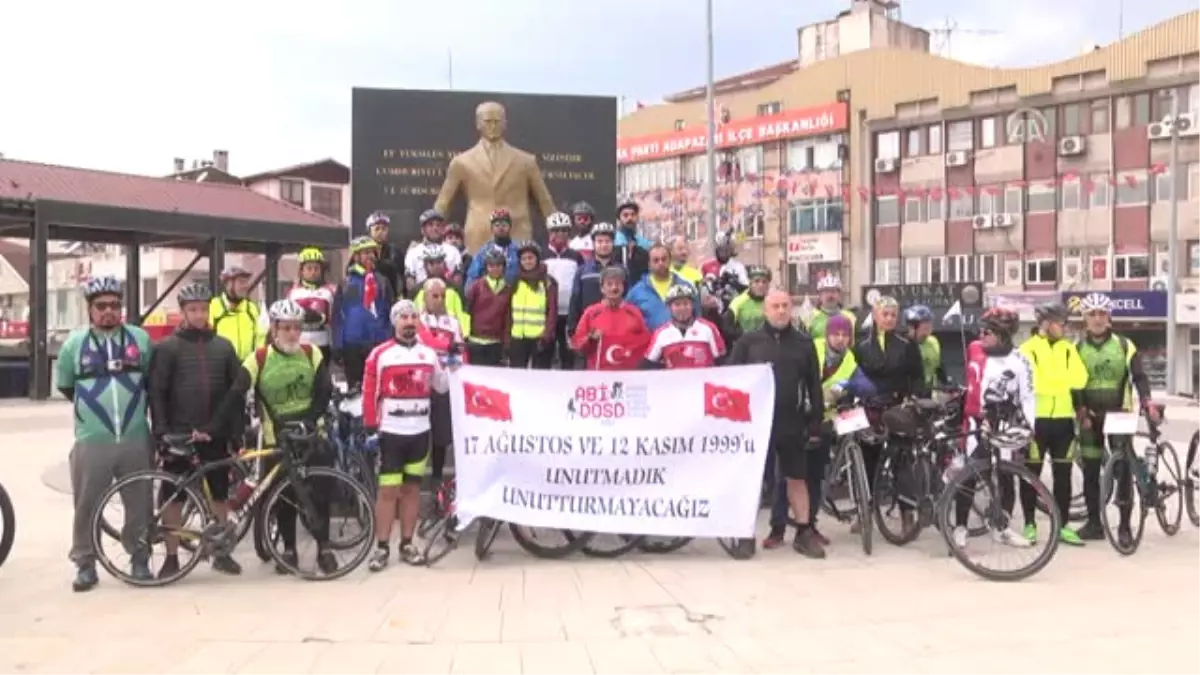 Deprem Farkındalığı Oluşturmak İçin Pedal Çeviriyorlar - Sakarya