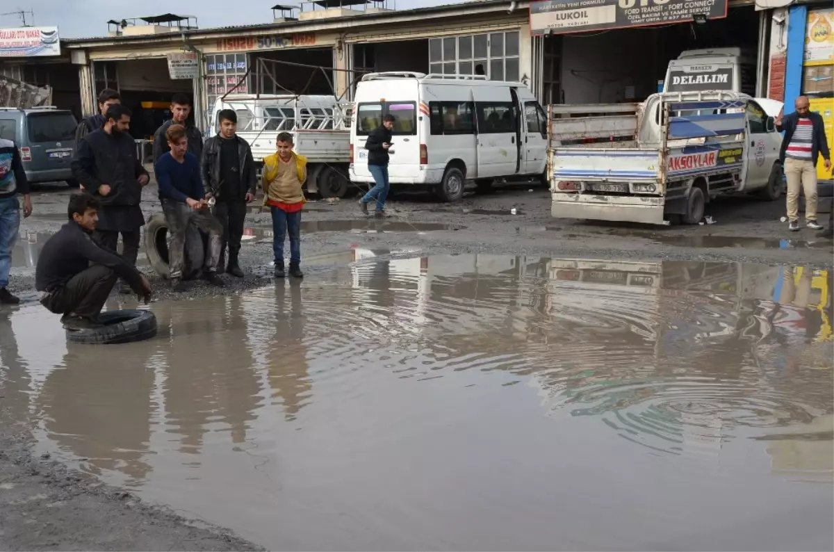 Iğdır Sanayi Esnafı Balık Avlıyor