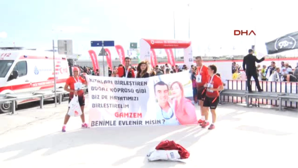 İstanbul Maratonu\'nda Evlenme Teklifi