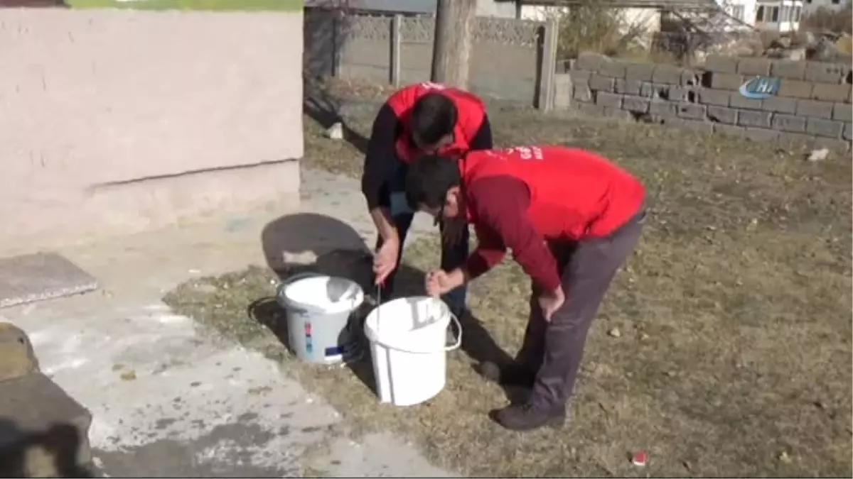 Gençler "Gençlerin İyilik Ağacı" Projesi Kapsamında Okul Boyadı