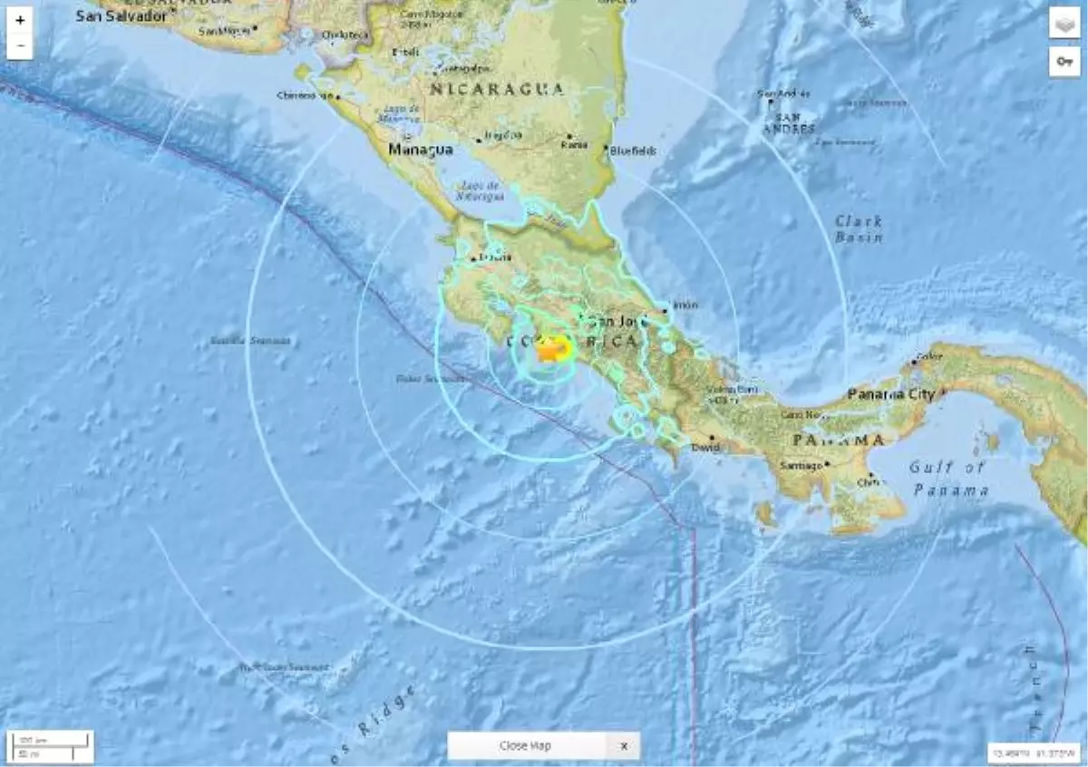 Kosta Rika\'da Deprem