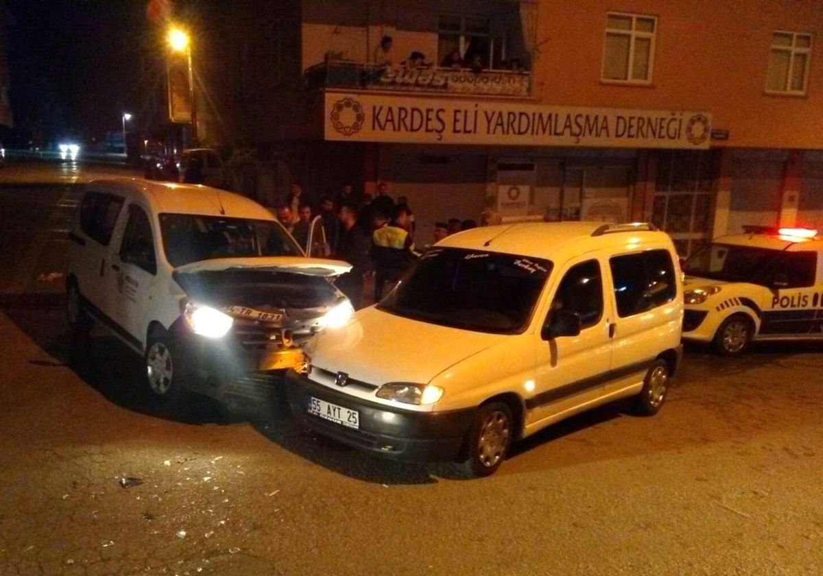 Samsun\'da Trafik Kazası: 1 Yaralı