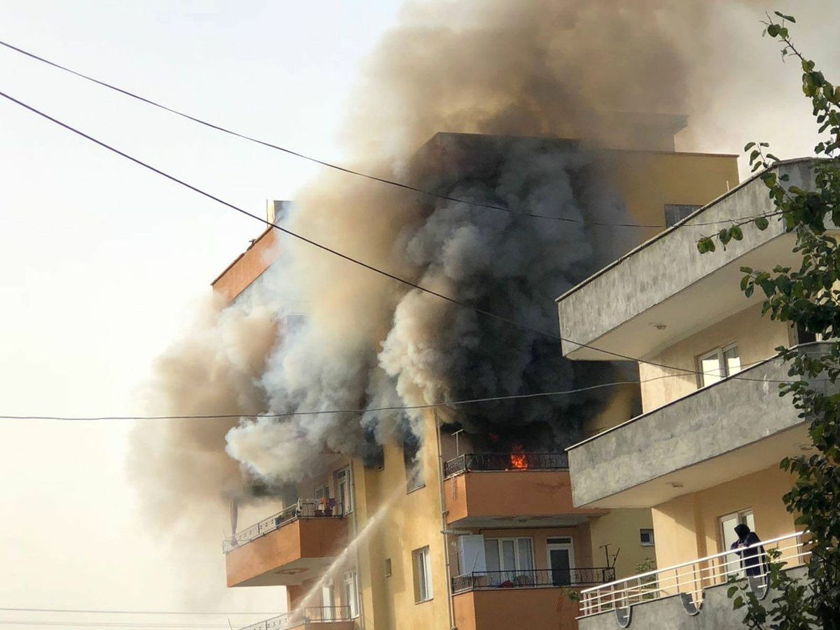Apartmanda Yangın Paniği