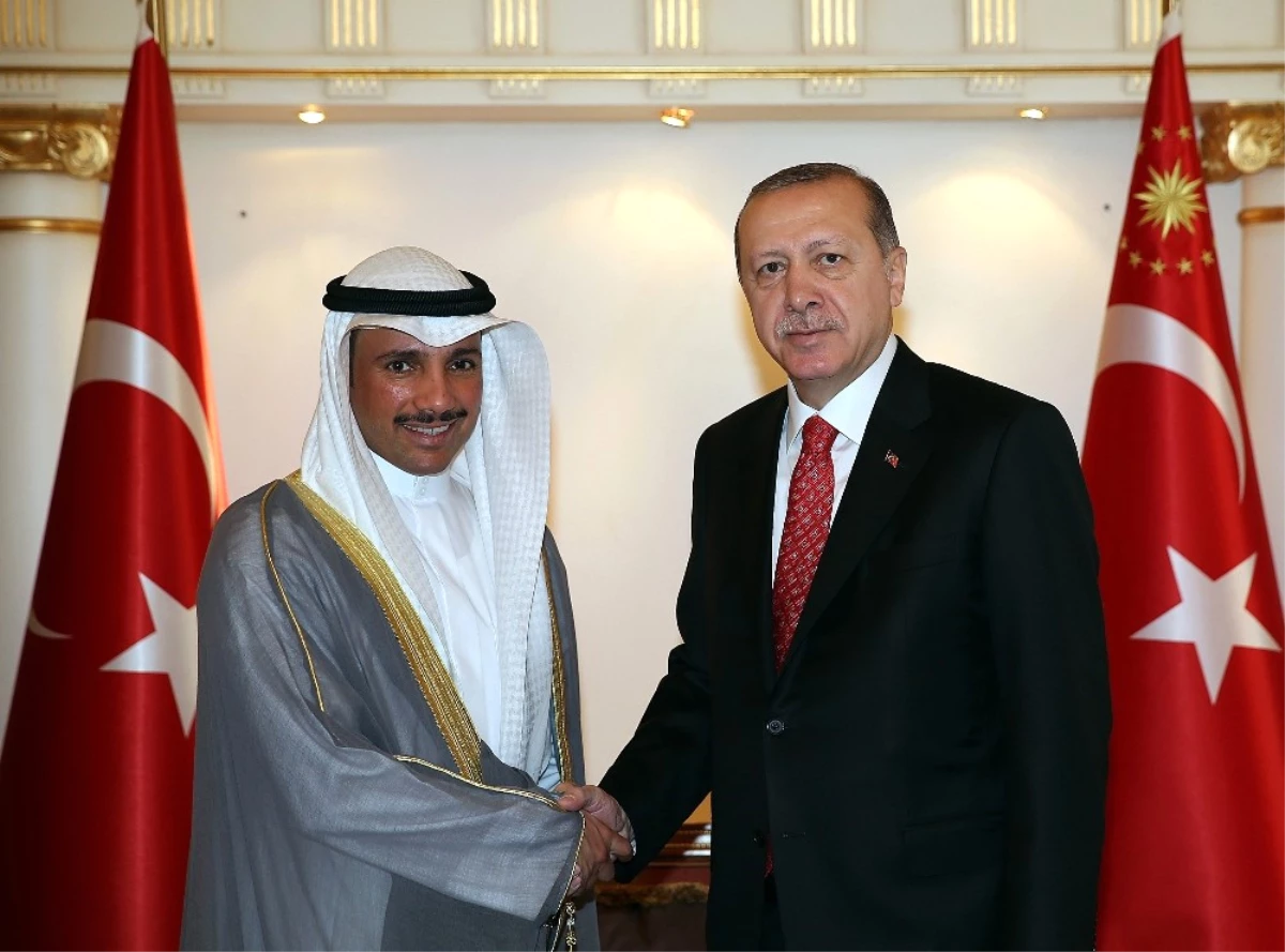 Cumhurbaşkanı Erdoğan, Kuveyt Ulusal Meclis Başkanı Ghanim\'i Kabul Etti