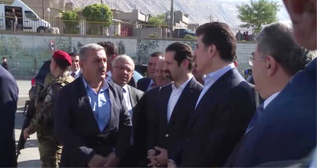IKBY Başbakanı Barzani, Enkaz Bölgesi ve Derbendihan Barajını Ziyaret Etti