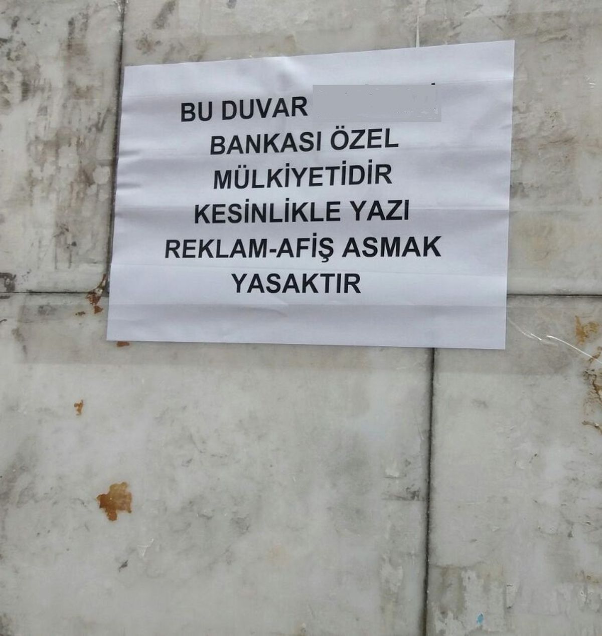 İlan Asmayın İlanı