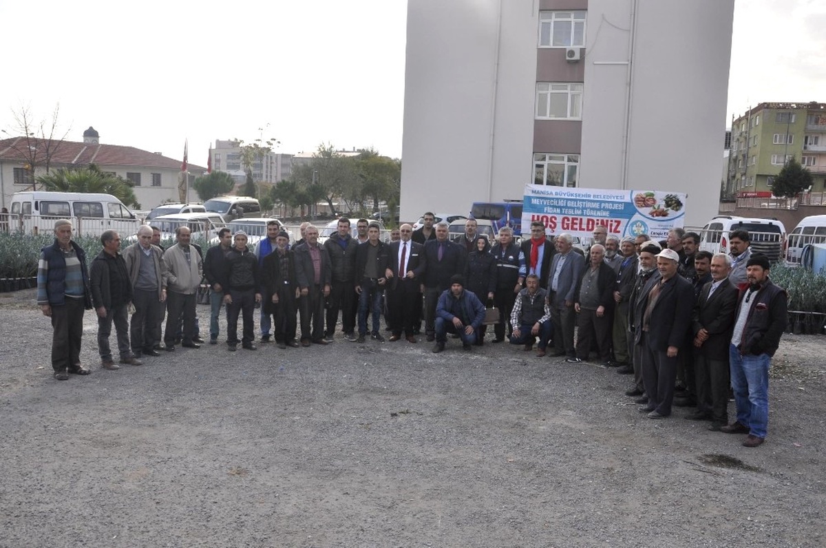 Kırkağaç\'ta Üreticiye 7 Bin 170 Zeytin Fidanı