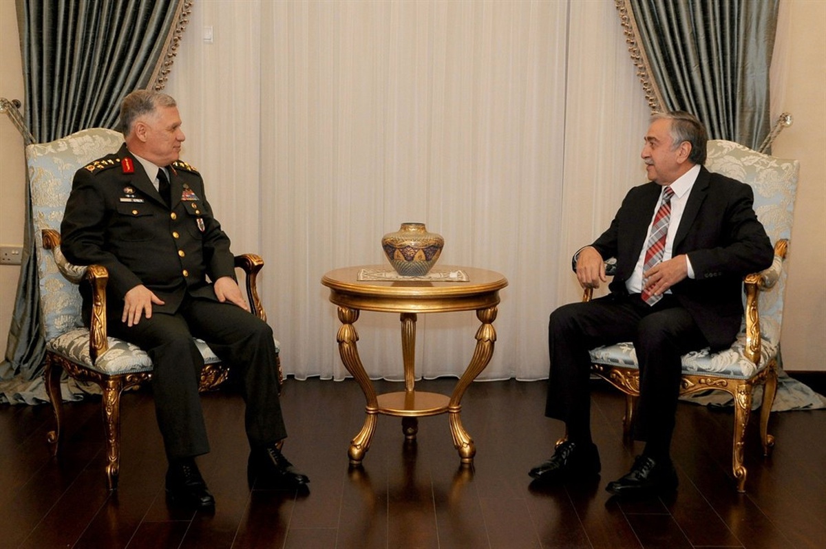 KKTC Cumhurbaşkanı Akıncı Genelkurmay 2. Başkanı Dündar\'ı Kabul Etti