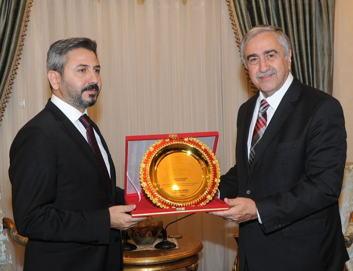 KKTC Cumhurbaşkanı Akıncı, TBMM Başkan Vekili Aydın\'ı Kabul Etti