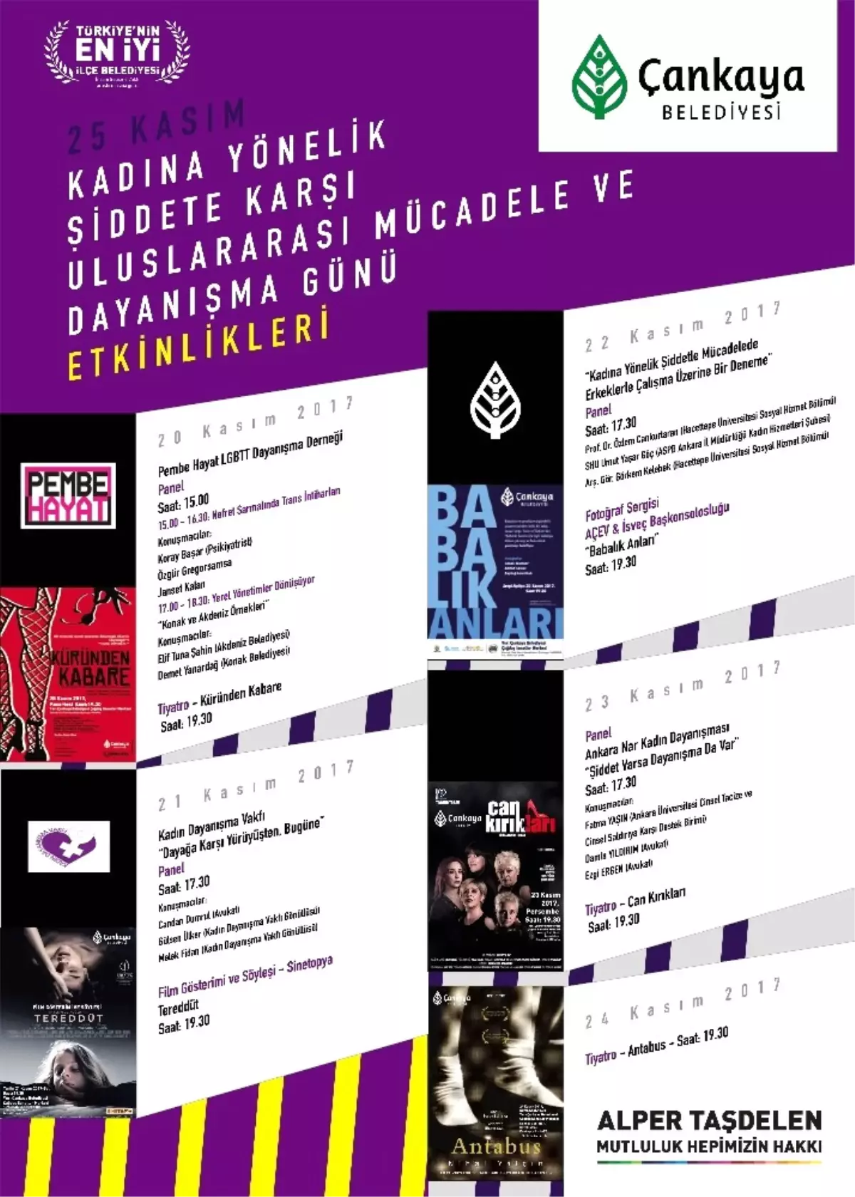 Çankaya\'da Şiddetle Mücadele Günleri Başlıyor