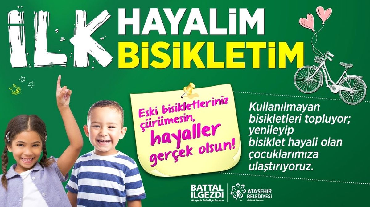 Çocukların Bisiklet Hayalleri Gerçeğe Dönüşüyor