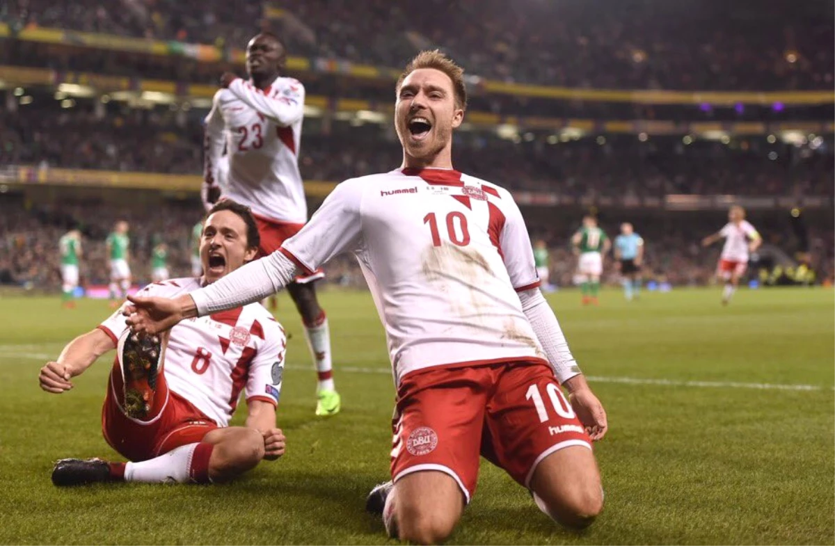 İrlanda Cumhuriyeti\'ni 5-1 Yenen Danimarka Dünya Kupası Biletini Kaptı