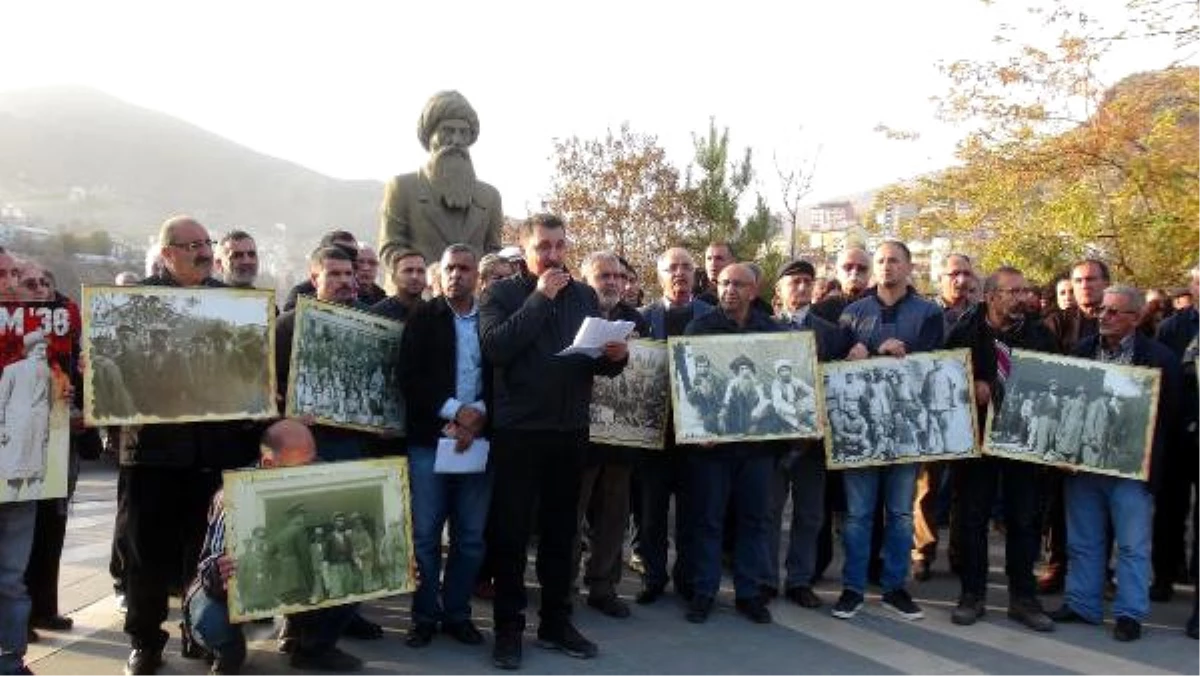Tunceli\'de Seyit Rıza ve Arkadaşları İçin Sessiz Protesto