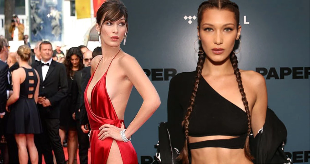 Victoria Secret Meleği Bella Hadid\'in Banyodaki Pozları Olay Oldu