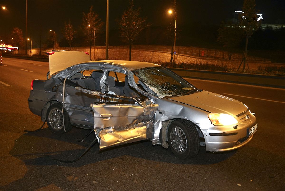 Başkentte Trafik Kazası: 2 Yaralı
