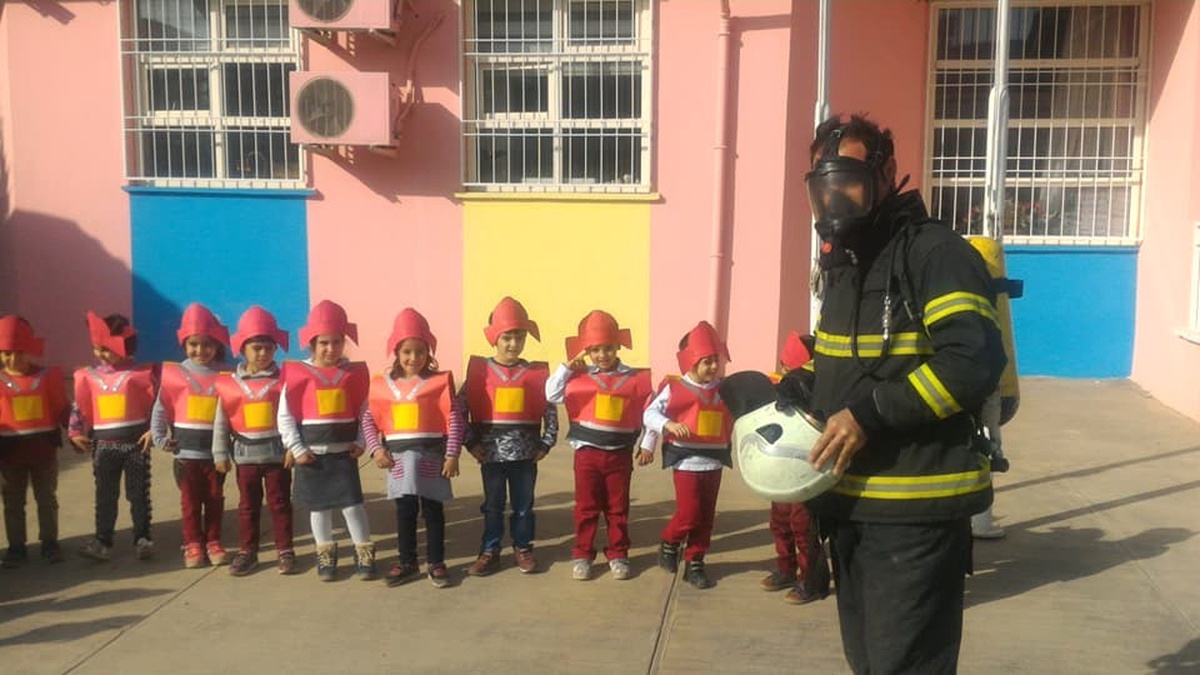 Kahta Sabiha Gökçen Anaokulunda Yangın Tatbikatı