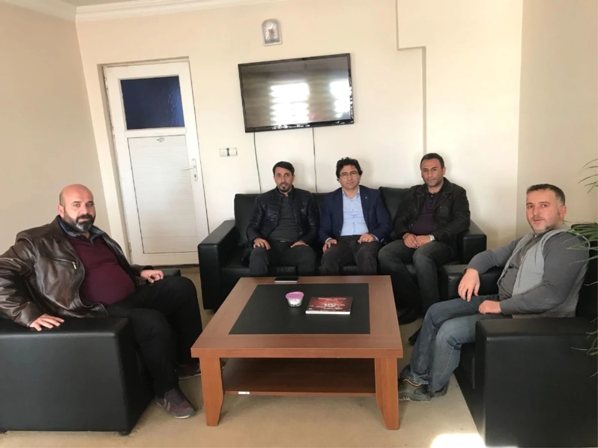 Patnos Gazeteciler Cemiyetinden AK Parti İlçe Başkanı Dinç\'e Ziyaret