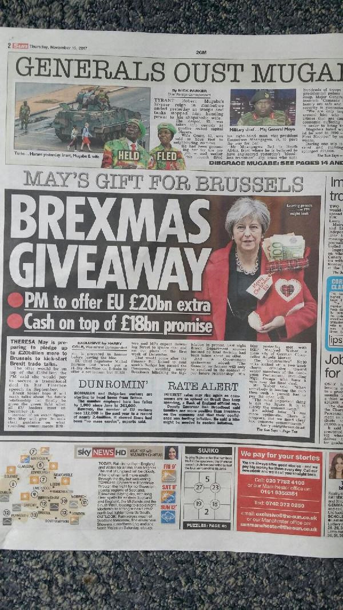 The Sun: İngiltere\'nin Brexit Faturası 20 Milyar Sterlin Artacak