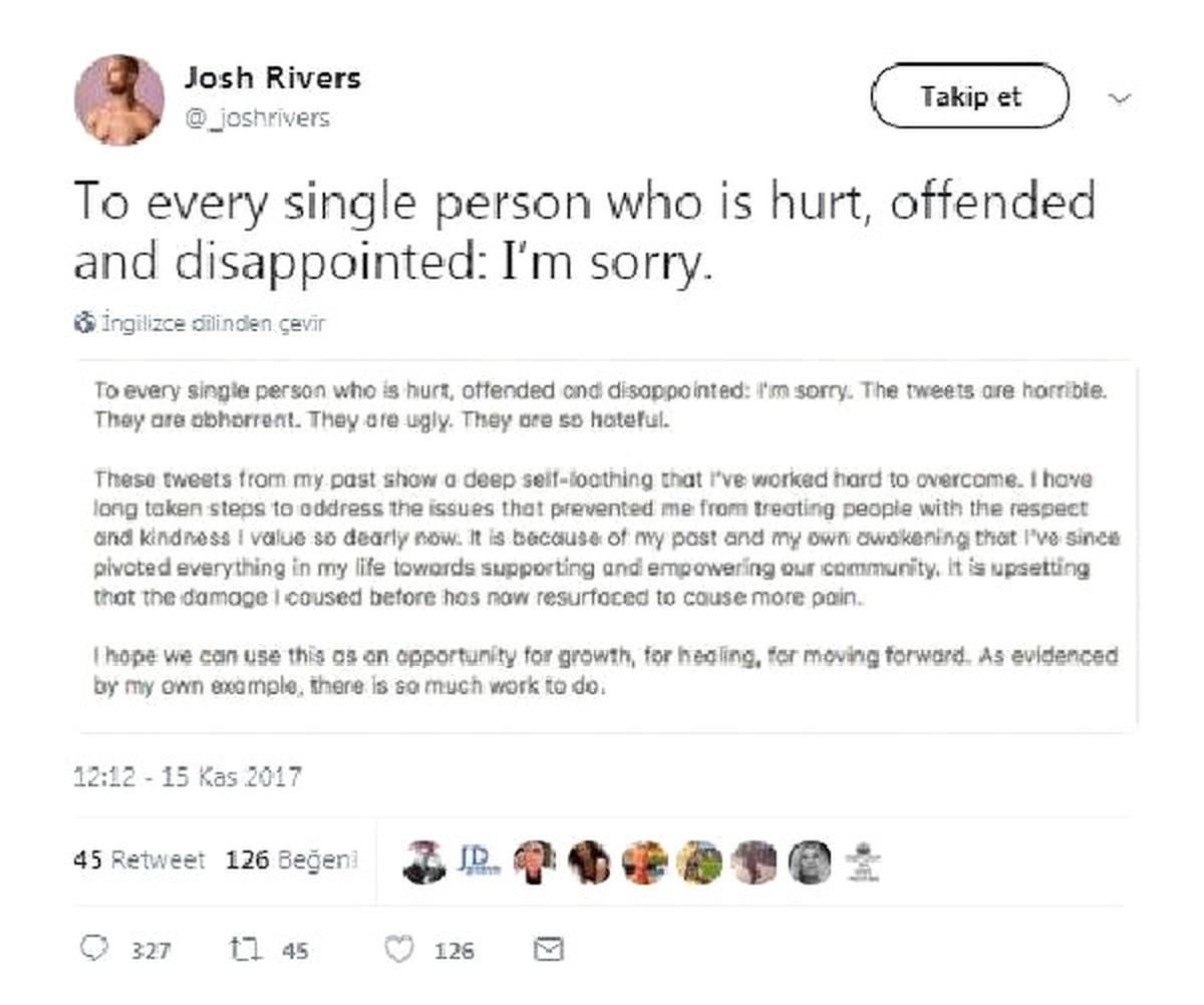 Gay Times\'ın Editörü Geçmişteki Tweetleri Yüzünden Kovuldu