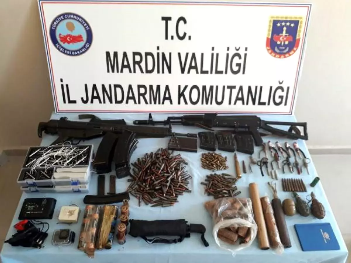 Mardin Kırsalında, Terör Örfgütüne Ait Silah ve Mühimmat Bulundu