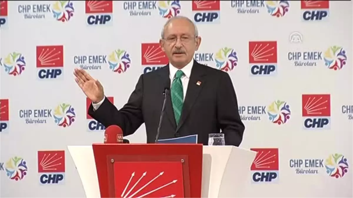 Kılıçdaroğlu: "Taşeron İşçisi Oturup Para Kazanan Birisi Değil, Çalışan, Üreten, Emek Harcayan,...