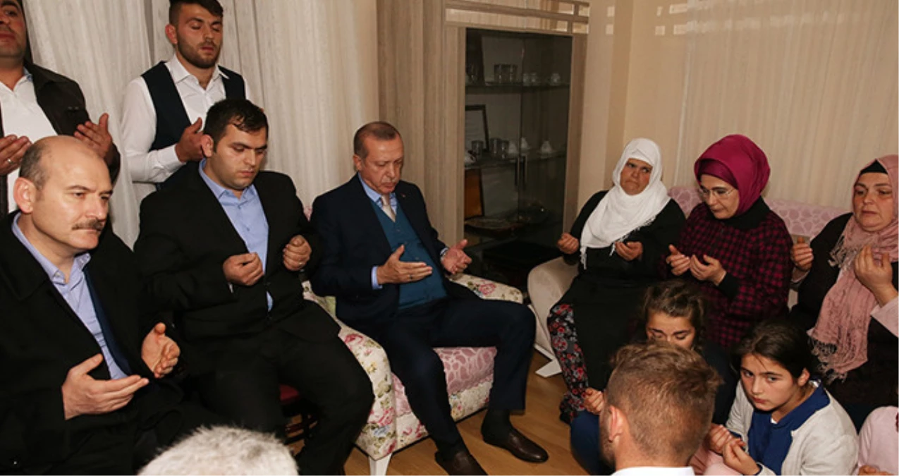 Cumhurbaşkanı Erdoğan, Şehit Eren Bülbül\'ün Ailesini Ziyaret Etti