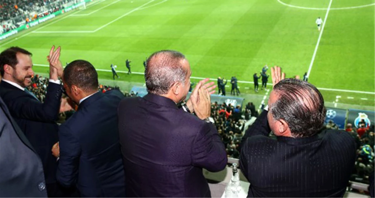 Beşiktaş Maçını Statta İzleyen Erdoğan, Gol Sonrası Büyük Sevinç Yaşadı