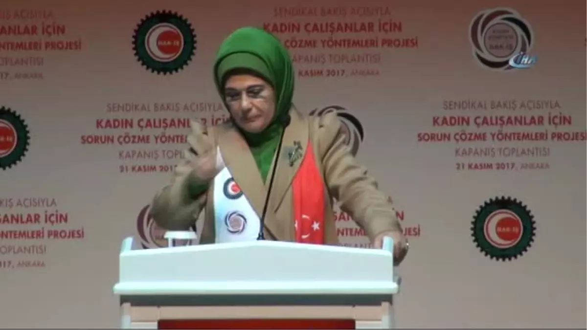 Emine Erdoğan, Hak-İş\'li Kadınlarla Buluştu