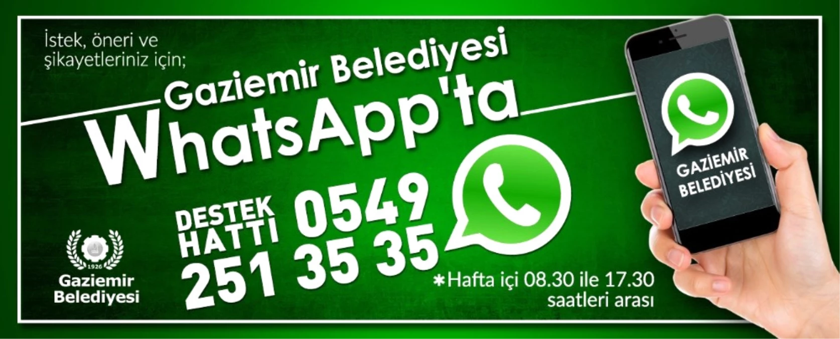 Gaziemir Belediyesi Whatsapp\'ta