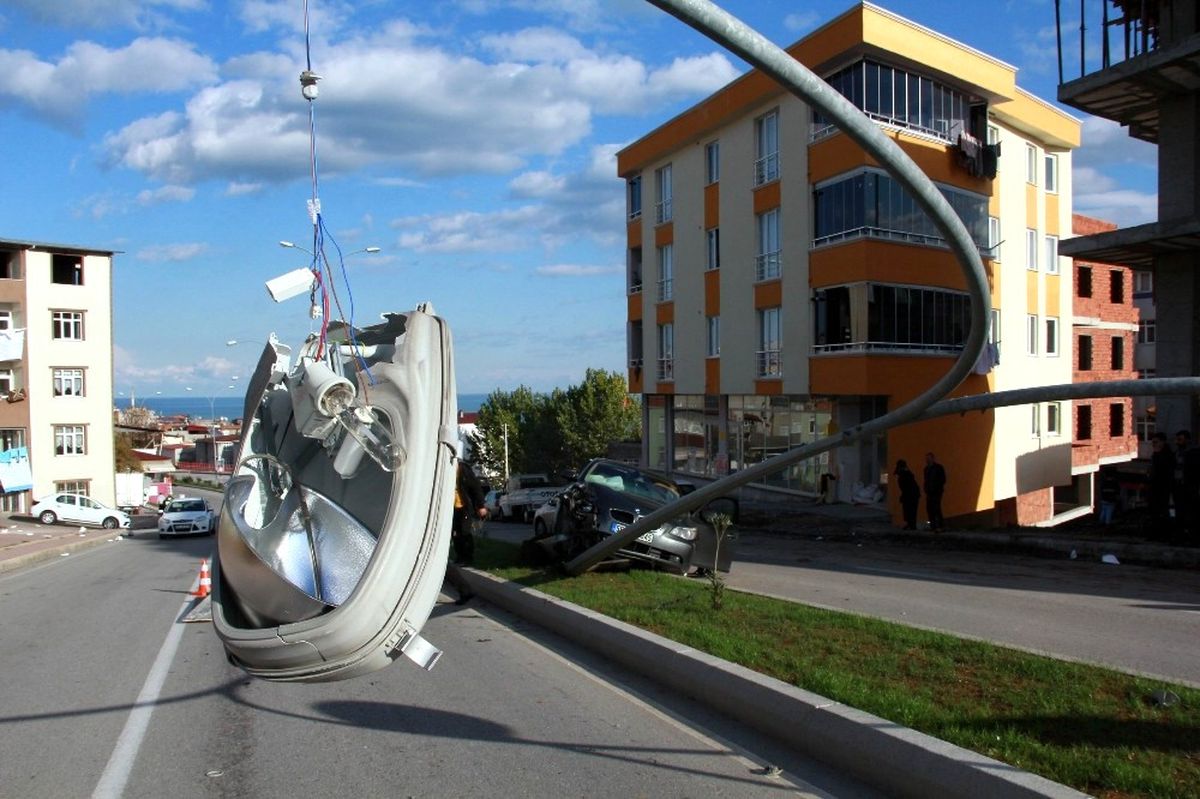 Samsun\'da Trafik Kazası: 1 Yaralı