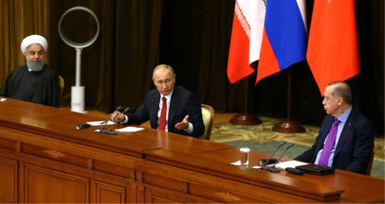 Soçi\'deki Üçlü Zirve Sona Erdi! Putin: Seçimler ve Yeni Anayasa Görüşüldü