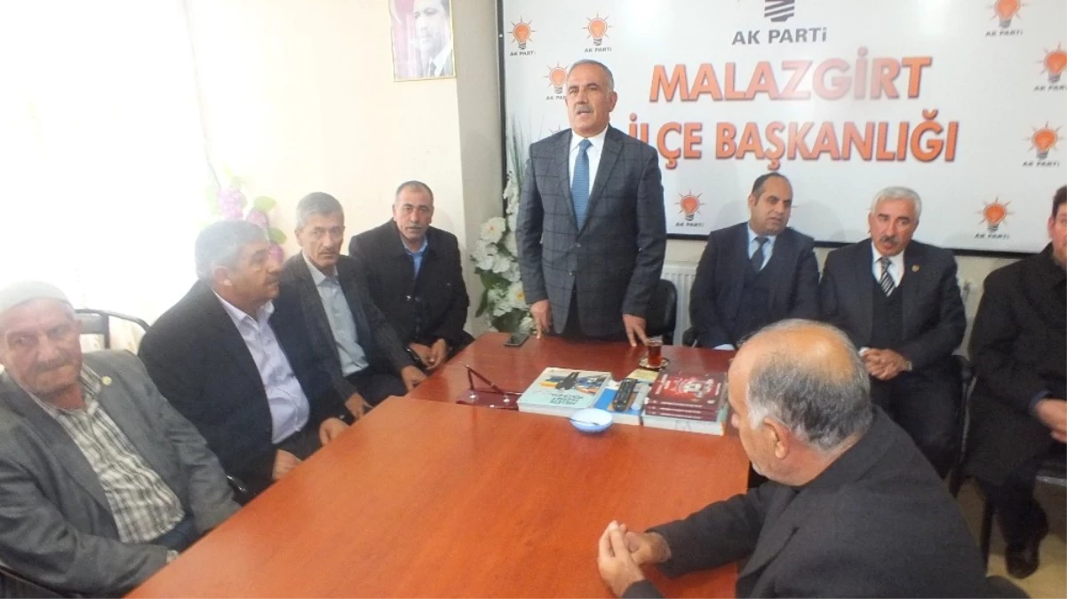AK Parti İl Başkanı Yaktı\'dan Malazgirt\'e Ziyaret