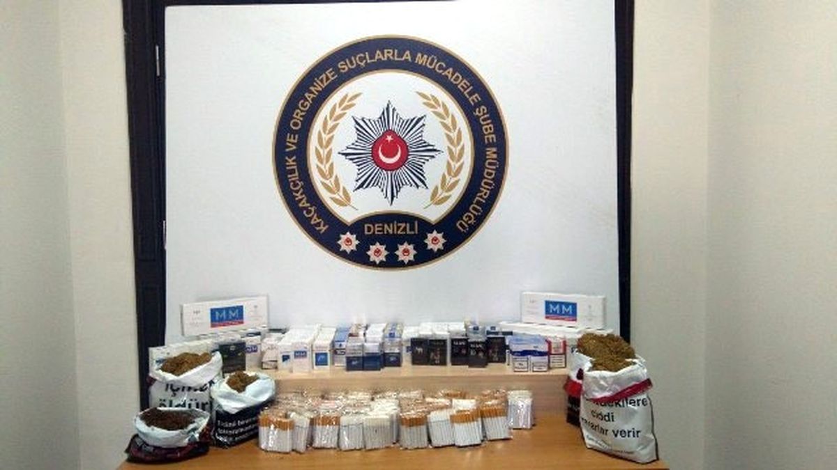 Denizli\'de Kaçak Sigara Operasyonu: 13 Gözaltı