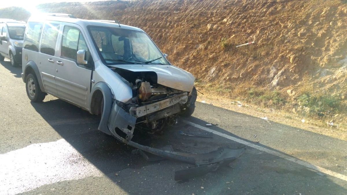 Midyat\'ta Trafik Kazası: 1 Yaralı