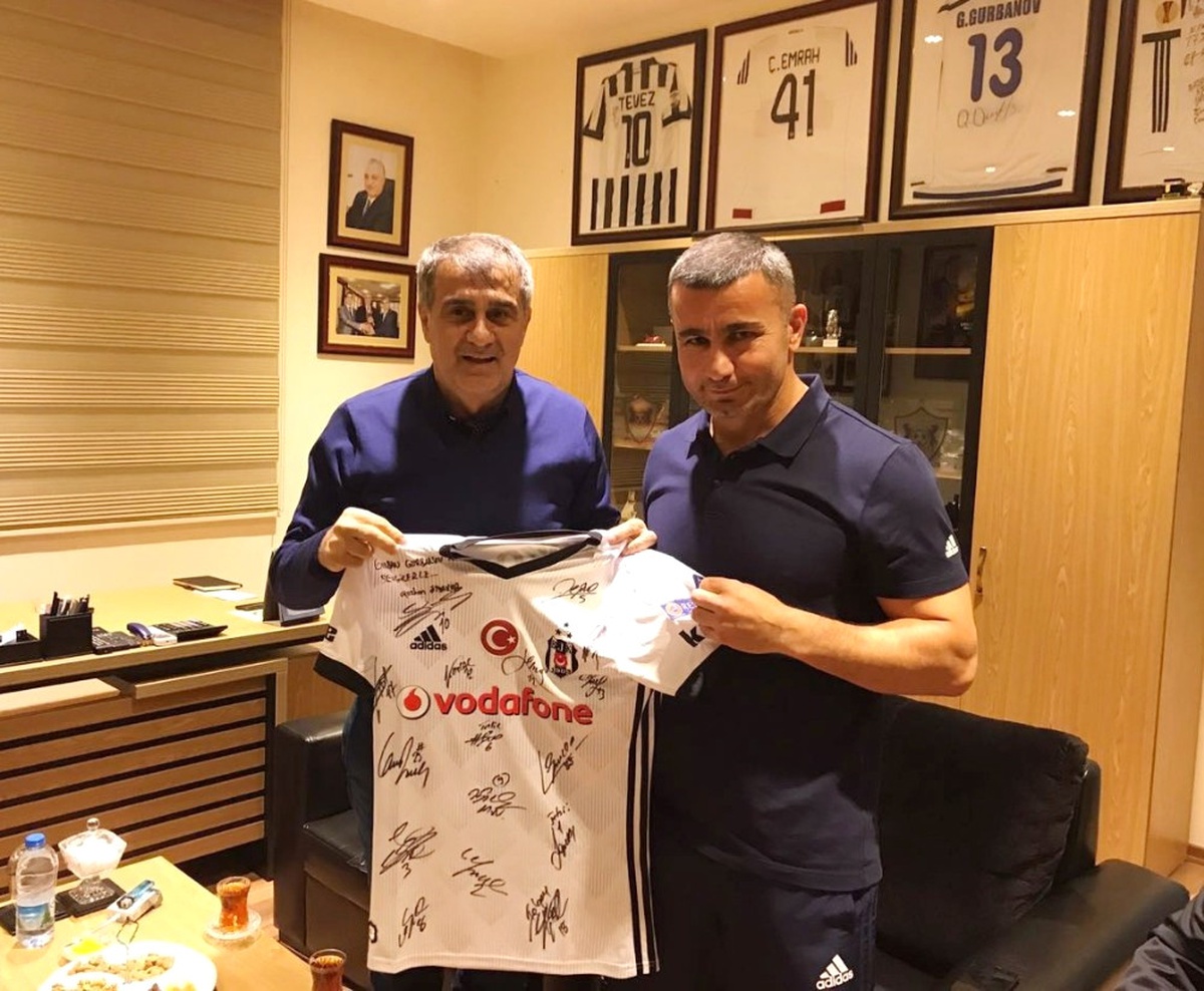 Şenol Güneş\'ten Qarabağ Kulübü\'ne Ziyaret