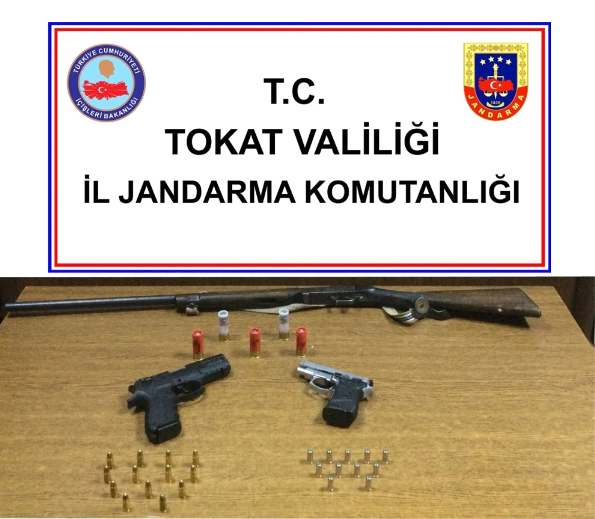 Tokat\'ta Jandarmadan Ruhsatsız Silah Operasyonu