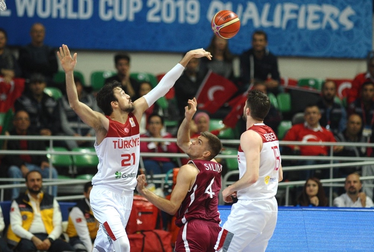 2019 Fıba Dünya Kupası Avrupa Elemeleri: Türkiye: 37 - Letonya: 34 (İlk Yarı)
