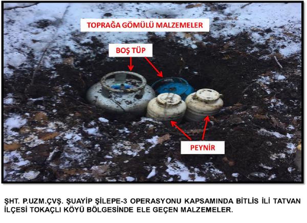 Bitlis\'te Mühimmat ve Yaşam Malzemesi Ele Geçirildi