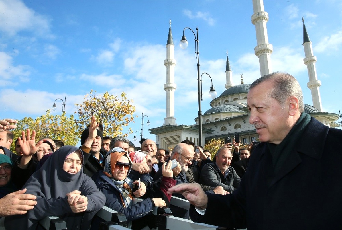 Cumhurbaşkanı Erdoğan\'a Millet Camii\'nde Yoğun İlgi